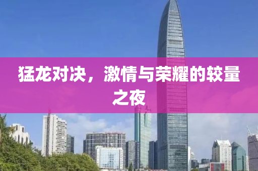 猛龍對決，激情與榮耀的較量之夜