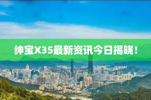 紳寶X35最新資訊今日揭曉！