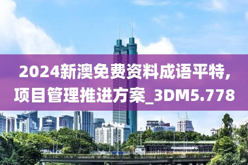 2024新澳免費資料成語平特,項目管理推進方案_3DM5.778
