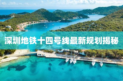 深圳地鐵十四號線最新規劃揭秘