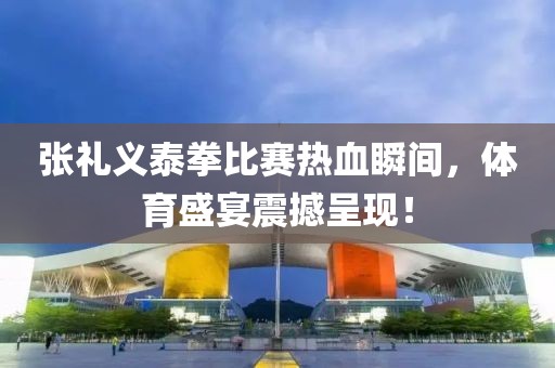 張禮義泰拳比賽熱血瞬間，體育盛宴震撼呈現！