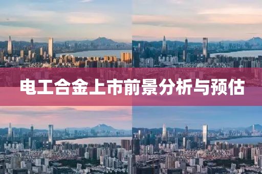 電工合金上市前景分析與預估