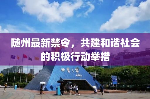 隨州最新禁令，共建和諧社會的積極行動舉措