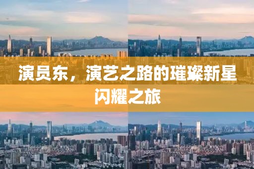 演員東，演藝之路的璀璨新星閃耀之旅