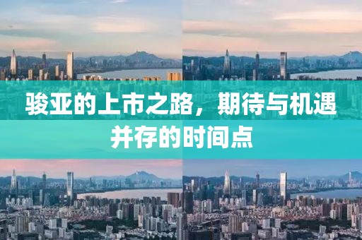 駿亞的上市之路，期待與機遇并存的時間點
