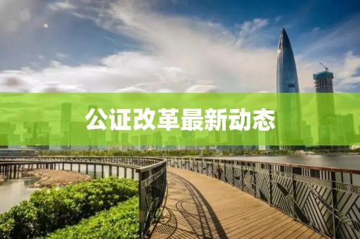 公證改革最新動態