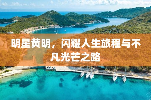 明星黃明，閃耀人生旅程與不凡光芒之路