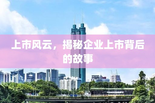 上市風云，揭秘企業上市背后的故事