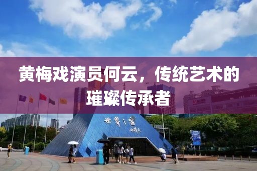 黃梅戲演員何云，傳統藝術的璀璨傳承者