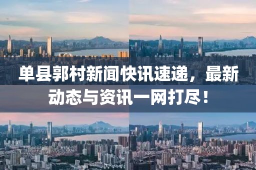 單縣郭村新聞快訊速遞，最新動態與資訊一網打盡！