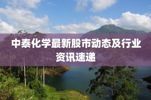 中泰化學最新股市動態及行業資訊速遞