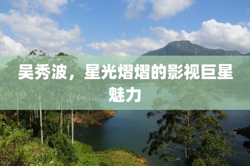 吳秀波，星光熠熠的影視巨星魅力