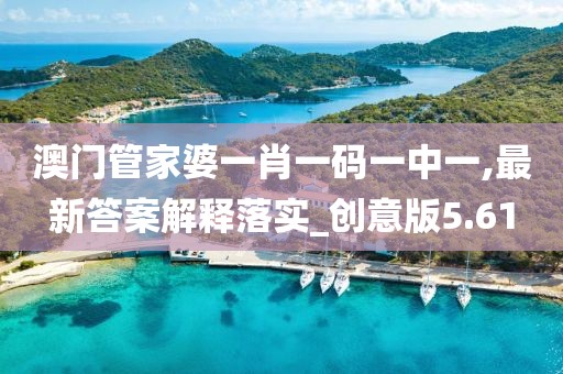 澳門管家婆一肖一碼一中一,最新答案解釋落實_創意版5.61