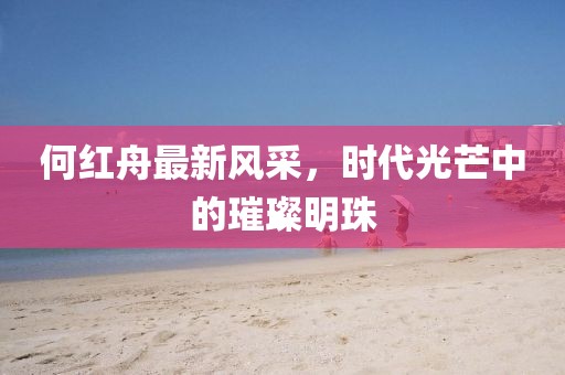 何紅舟最新風采，時代光芒中的璀璨明珠