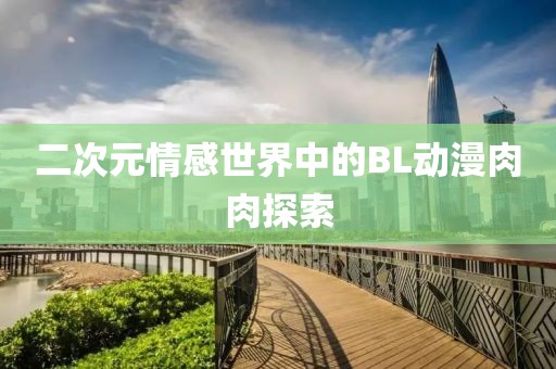二次元情感世界中的BL動漫肉肉探索