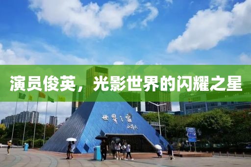 演員俊英，光影世界的閃耀之星