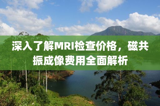 深入了解MRI檢查價格，磁共振成像費用全面解析