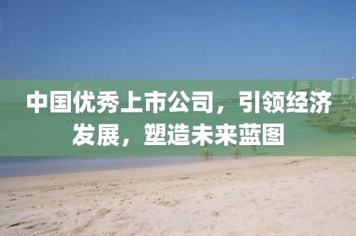 中國優秀上市公司，引領經濟發展，塑造未來藍圖