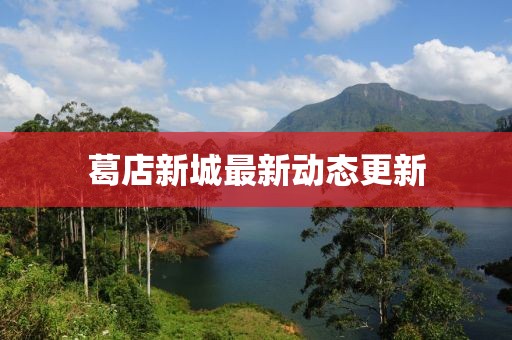 葛店新城最新動態更新