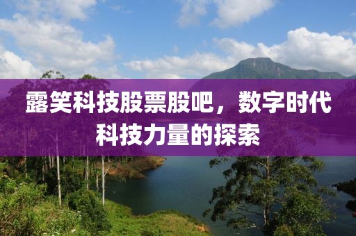 露笑科技股票股吧，數字時代科技力量的探索