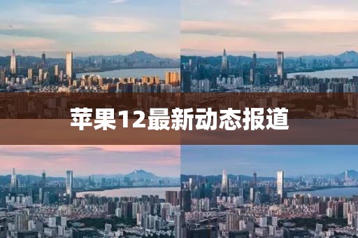蘋果12最新動態報道