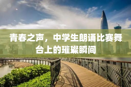 青春之聲，中學生朗誦比賽舞臺上的璀璨瞬間