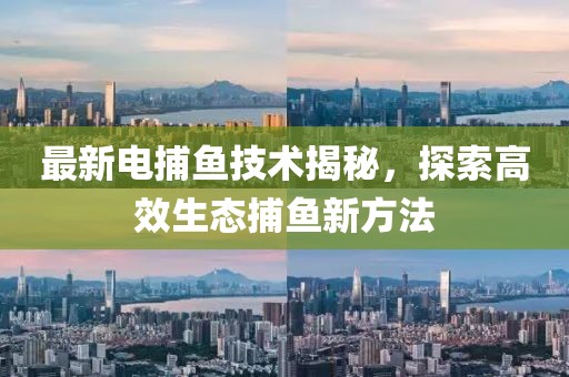 最新電捕魚技術揭秘，探索高效生態捕魚新方法