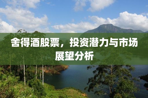 舍得酒股票，投資潛力與市場展望分析