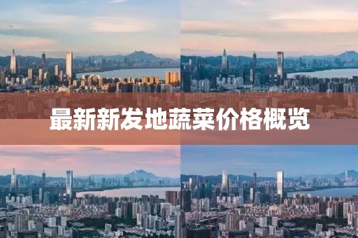 最新新發地蔬菜價格概覽