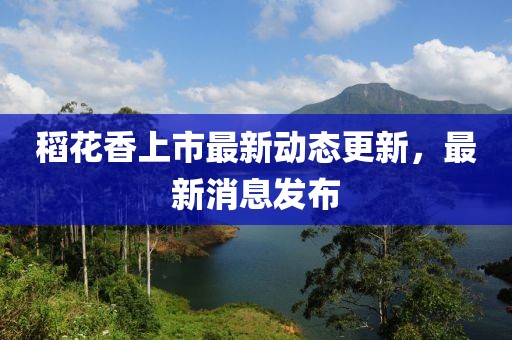稻花香上市最新動態更新，最新消息發布