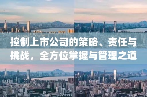 控制上市公司的策略、責任與挑戰，全方位掌握與管理之道