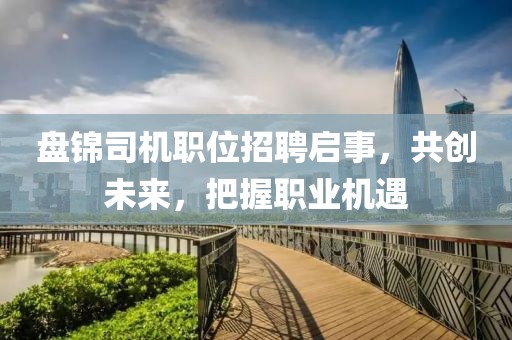 盤錦司機職位招聘啟事，共創未來，把握職業機遇