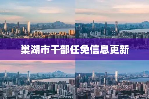 巢湖市干部任免信息更新