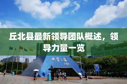 丘北縣最新領導團隊概述，領導力量一覽