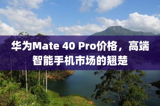 華為Mate 40 Pro價格，高端智能手機市場的翹楚