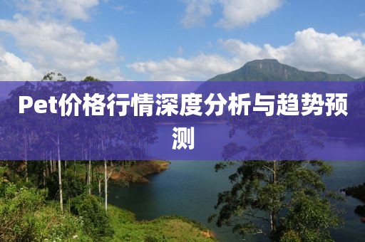 Pet價格行情深度分析與趨勢預測
