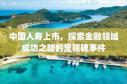 中國人壽上市，探索金融領域成功之路的里程碑事件