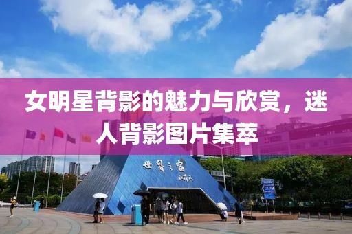 女明星背影的魅力與欣賞，迷人背影圖片集萃