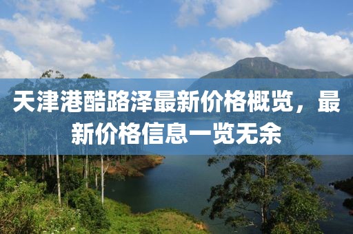 天津港酷路澤最新價格概覽，最新價格信息一覽無余