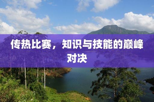 傳熱比賽，知識與技能的巔峰對決