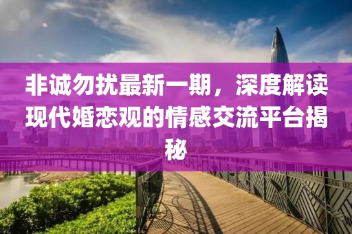 非誠勿擾最新一期，深度解讀現代婚戀觀的情感交流平臺揭秘