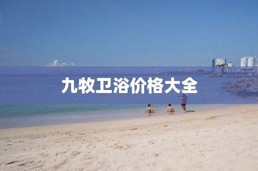 九牧衛浴價格大全