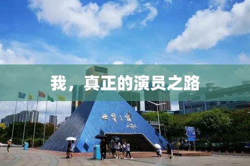 我，真正的演員之路