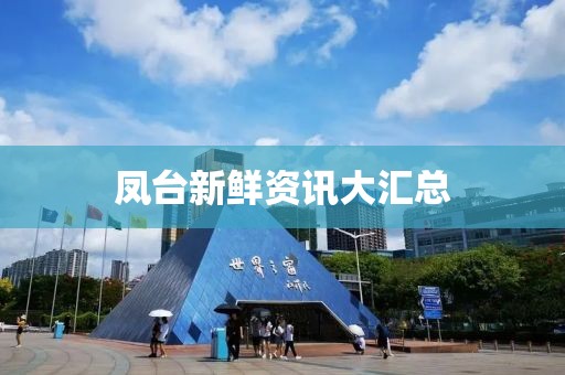 鳳臺新鮮資訊大匯總