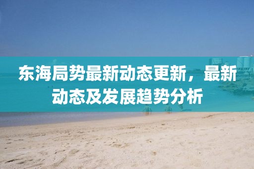 東海局勢最新動態更新，最新動態及發展趨勢分析