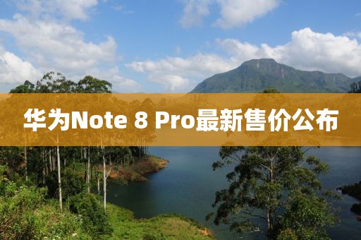 華為Note 8 Pro最新售價公布