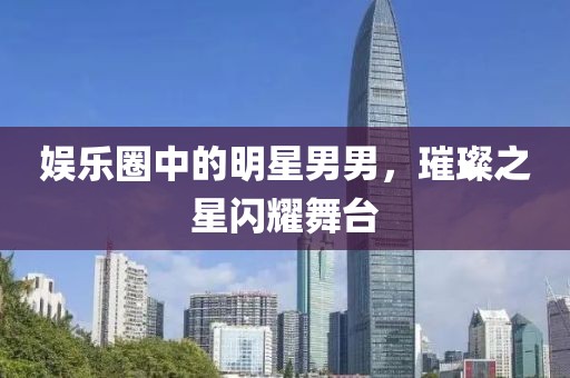 娛樂圈中的明星男男，璀璨之星閃耀舞臺