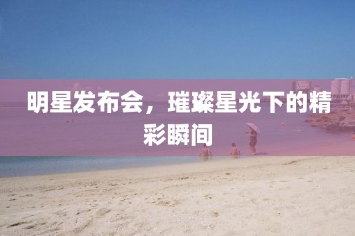 明星發布會，璀璨星光下的精彩瞬間