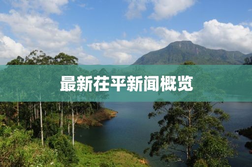 最新茌平新聞概覽