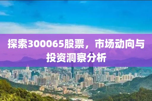 探索300065股票，市場動向與投資洞察分析